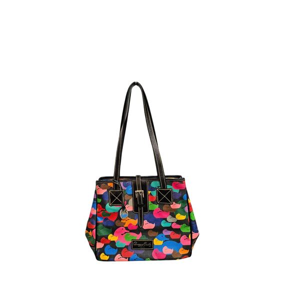 Dooney & Bourke Duck Print Leather Tote Bag – Multicolor - Picture 2 of 4